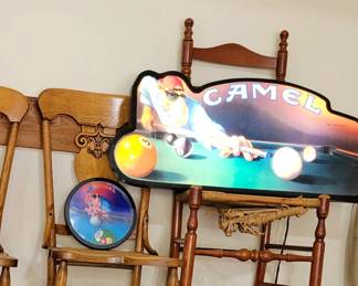 Lighted Joe Camel Sign