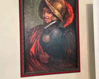 Vintage mid century modern Barbara Weber textured print