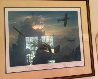 Signed by multiple pilots   Hellfire Corner by William S. Phillips   199/1250