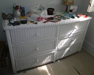 Rattan (plastic rattan) Dresser
