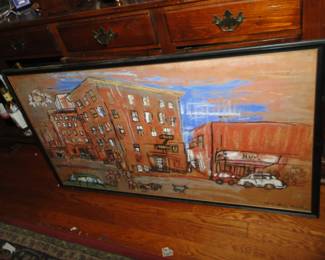 Socio political art from 1963 Alvin McClain NYC artist