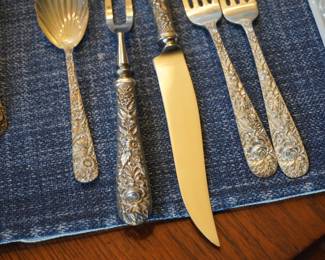 S Kirk & Son Repoussé Sterling (34 pieces)