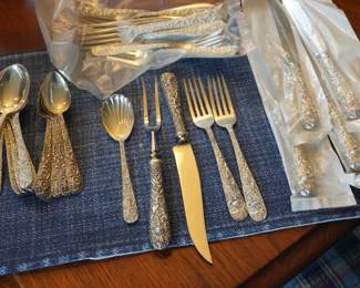 S Kirk & Son Repoussé Sterling (34 pieces)