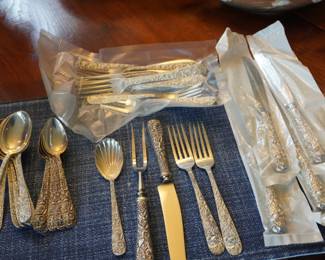S Kirk & Son Repoussé Sterling (34 pieces)