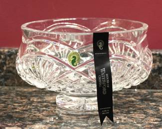 Waterford  Crystal Black Ribbon Bowl