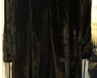 Full Length Black Givenchy Mink Coat USA