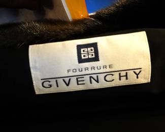 Full Length Black Givenchy Mink Coat USA