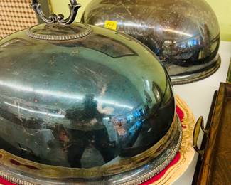 Nice quality Edwardian Sheffield dish domes by Hamilton and Inches, Edinburgh, Scotland.