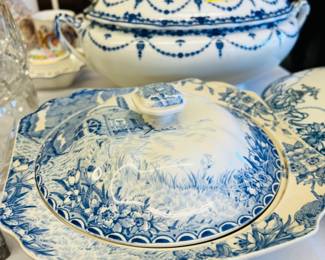 Lovely Blue and whit ironstone China.