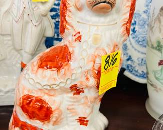 Beautiful Staffordshire dogs in this auction.