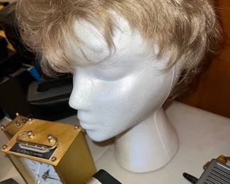 wig on foam head