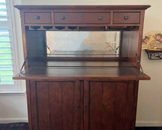 Stanley 3 Drawer / 3 Door Drop Down Bar (48"W x 19"D x 61"H)