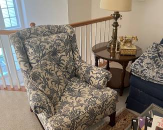 Hickory Chair Floral Upholstered Armchair (pr)