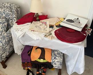 Collection of Linens & Table Accessories