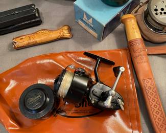 Vintage Garcia “Mitchell” 300 Spinning Reel with extra line, J Marttiini Fillet Knife, Fishing Knife German Blade