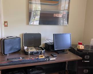 Paper Shredders, Sync Master Monitor, Industrial Desk