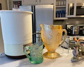 Iris & Herringbone Pitcher