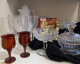 Old World Timber Art Rosewood Wine Glasses