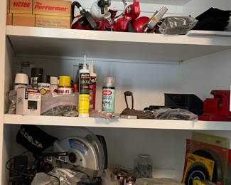 Fire Extinguishers, Delta Saw, Saw Blades, Paint