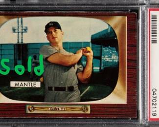 Mickey Mantle 1955 Bowman  PSA 5 Sold