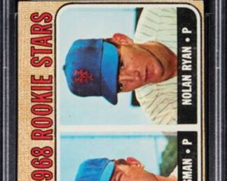 1968 Topps Rookie Card of Nolan Ryan -  graded PSA 3 - $645.00
