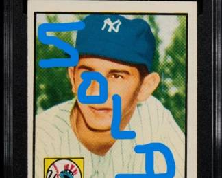 Billy Martin 1952 Topps SGC 4 343 Sold