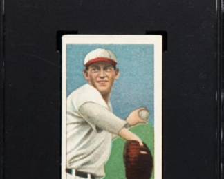 1910 T206 - Hal Chase (White Cap Throwing Version - this version is more rare than some others) - SGC 4 - Nice collectible of the infamous pitcher.  -  $499.00