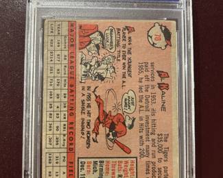 Al Kaline - 1958 Topps - Detroit Tiger Hall of Fame outfielder - PSA 2 - $55.00