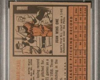 Juan Marichal - 1962 Topps - San Francisco Giants Hall of Fame pitcher - graded PSA 5 - $55.00