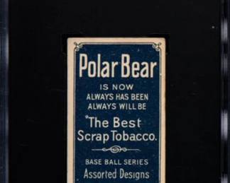 1909-11 T206 - Paddy Livingston - SGC 5 - This card has the rarer Polar Bear back  - $499.00