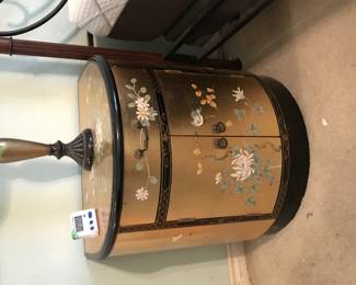 Gold leaf side table