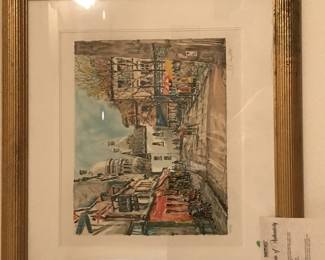 Signed and numbered large lithograph