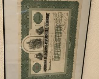 Old bond certificate