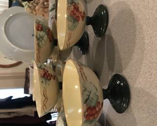 Antique ice cream cups