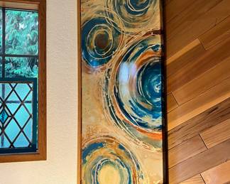 Modern Circle Design Print on Canvas