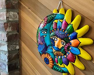 Talavera Sun and Moon Face Decor/Wall Hanging