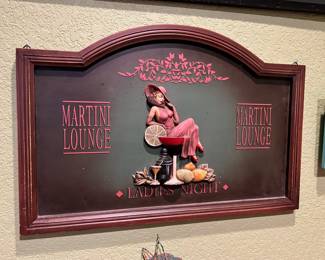 Ladies Night - Martini Lounge Sign/Decor