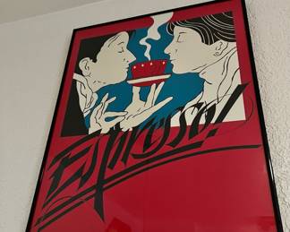 1981 Espresso Framed Print by Tim Girvin