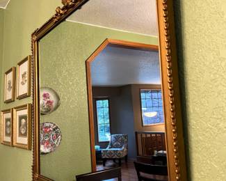 Wooden Gilt Wall Mirror