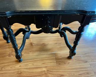 Black Victorian Style Console Table