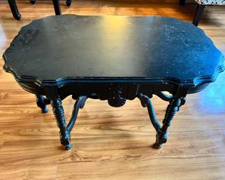 Black Victorian Style Console Table