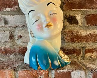 Glamour Betty Grable Style Ceramic Vase