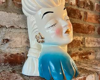 Glamour Betty Grable Style Ceramic Vase