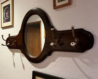 Tavern Style Mirror/Coat Rack