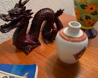 Red Feng Shui Dragon Figurine,
