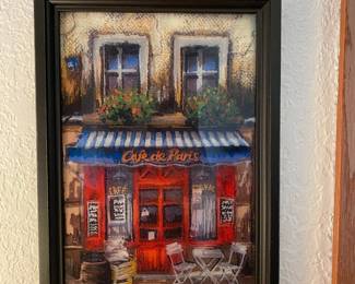 Framed Cafe de Paris Artwork Print