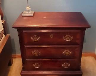 Cherry Chippendale Style Nightstand/Dresser