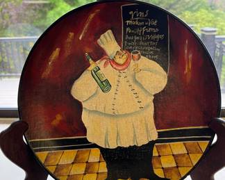 Hand Painted Chef 10” Plate - Tam San Designs