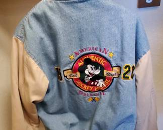 Mickey Mouse 1928 League Denim Varsity Jacket