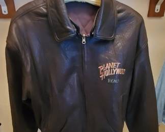 Planet Hollywood Leather Coat - Reno